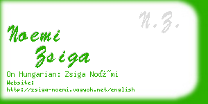 noemi zsiga business card